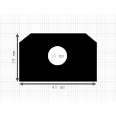 Luikenpakking | EPDM | 40 x 25 mm